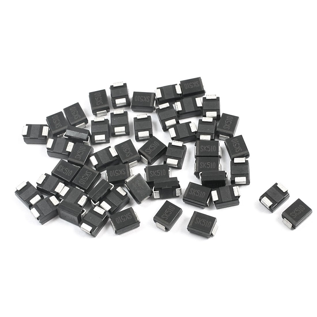 MIELEU Paquete de DO-214AA Diodos 100V 5A Semiconductor Schottky Diode Schottky Diodes SK510 50pcs
