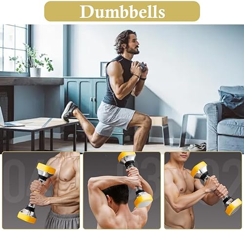 Miniatura 2 de Shaking Dumbbells, Fitness Weight Equipment for Man Women Vibrating Exercise Dumbbell for Arms, Shoulders & Core, Lightweight Abs Workout Equipment