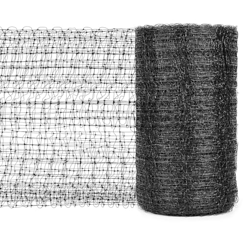 Bird Netting for Garden 7 x 100 Feet, Black Garden Protection Netting Heavy Duty Wire Mesh Net Barrier, Protect Plants Fruits Trees from Rodents Birds Deer Poultry Reusable Animal Fencing (1) by Etnorsu - Used condition - CA$28.47
