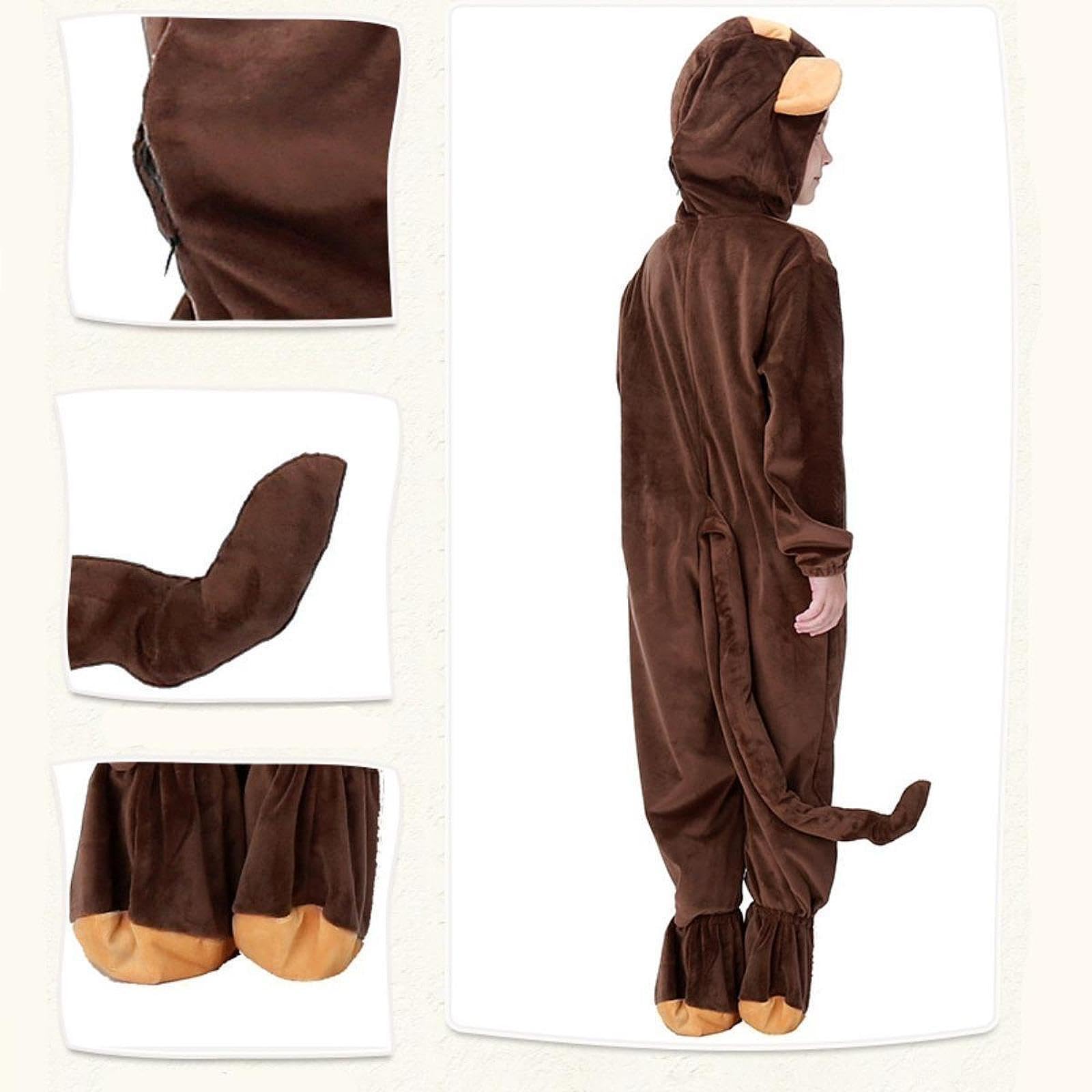 Déguisements de Singe pour Enfants, Costumes d'halloween pour Jeux de Rôle, XS