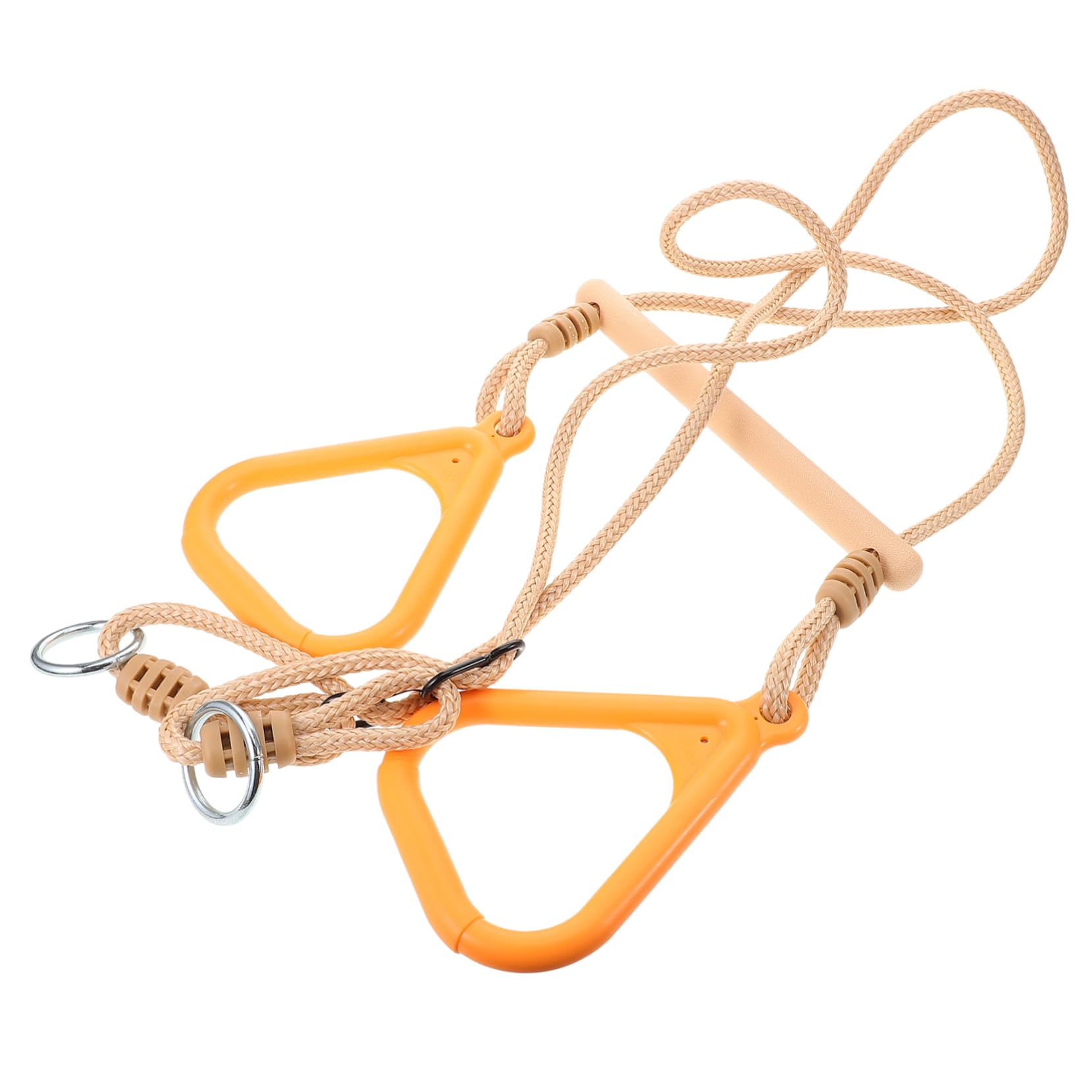 KESYOO Gymnastic Rings and Swing Bar Equipment for Indoor Build Strength Flexibility Coordination Ergonomic Design with Comfortable Grip Easy to Clean