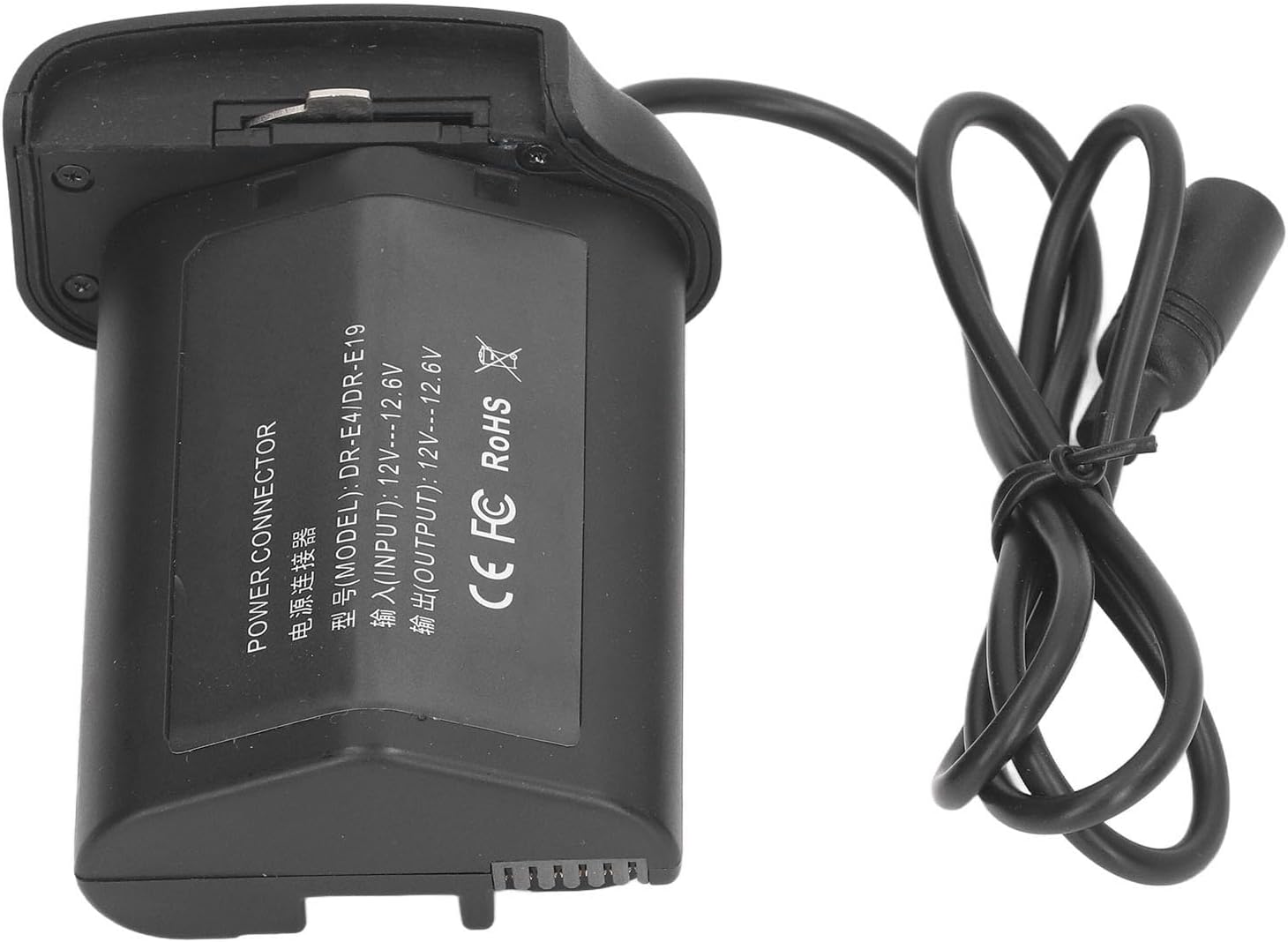 E19 Dummy Battery Power Supply Adapter, Camera Dummy Battery Continuous Charger Kit for R3/1D X Mark III/1D X Mark II/1D X/1Ds Mark III/1D / 1DMarkIII