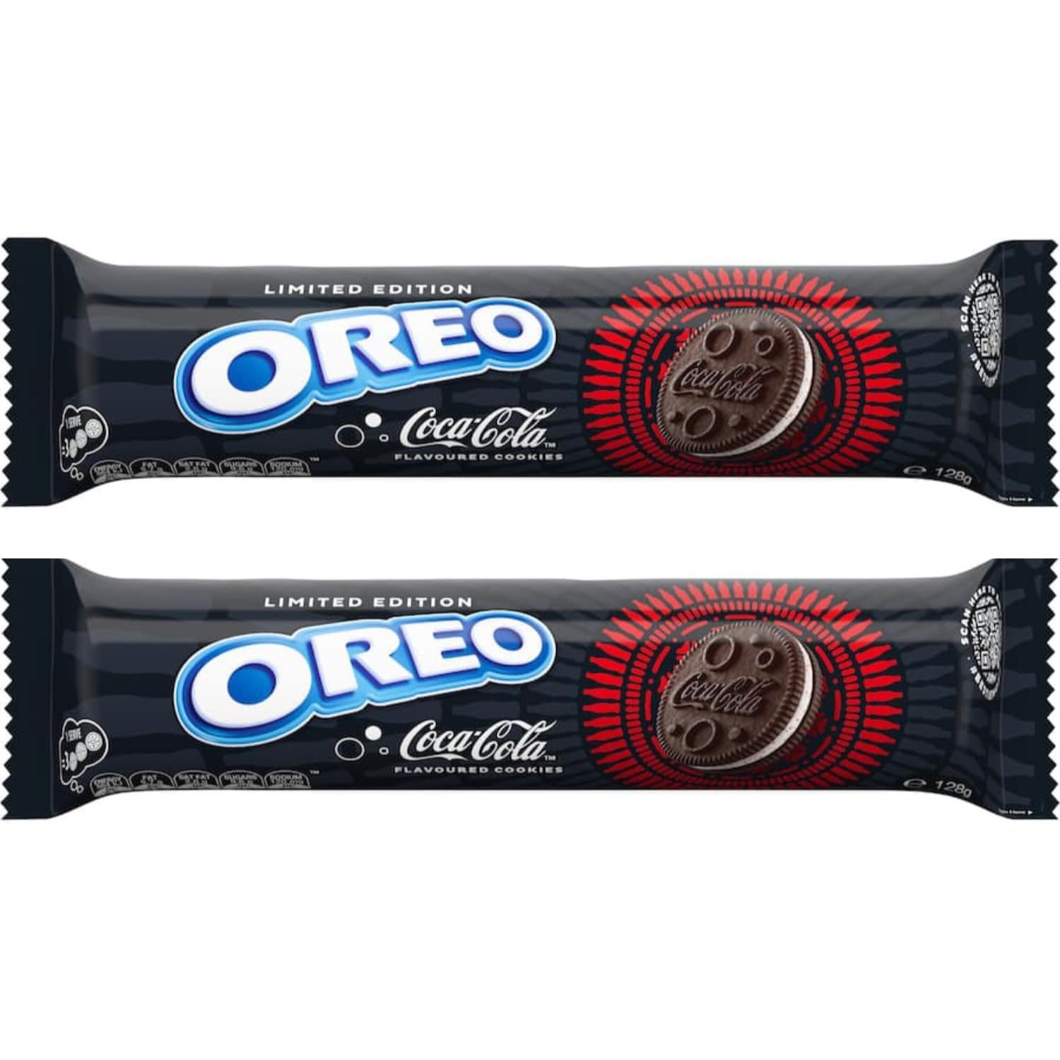 Oreos Limited Edition Coco Colas Flavoured Cookies, Make Every Moment Delicious pack of 2 x 119.6g (Imported)