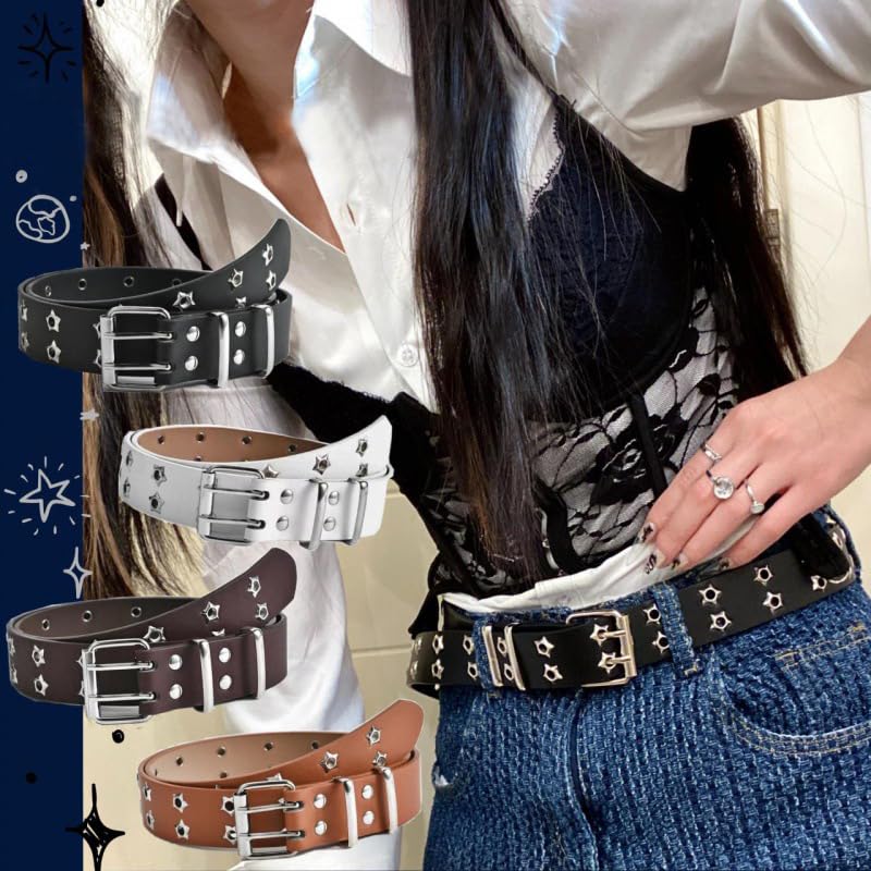 Fashion Women Belts Chain Luxury Genuine Leather New Punk Style Metal Buckle Leather Men Waistband For Jeans3