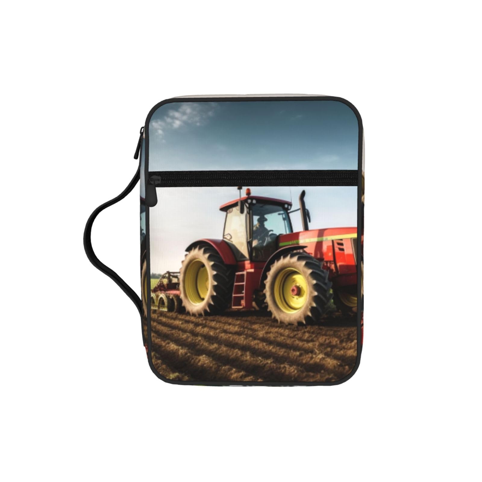 Tractor Farm Bible Cover Case Waterproof Bible Bag With Handle Organizer Storage Book Cover For Bible Study