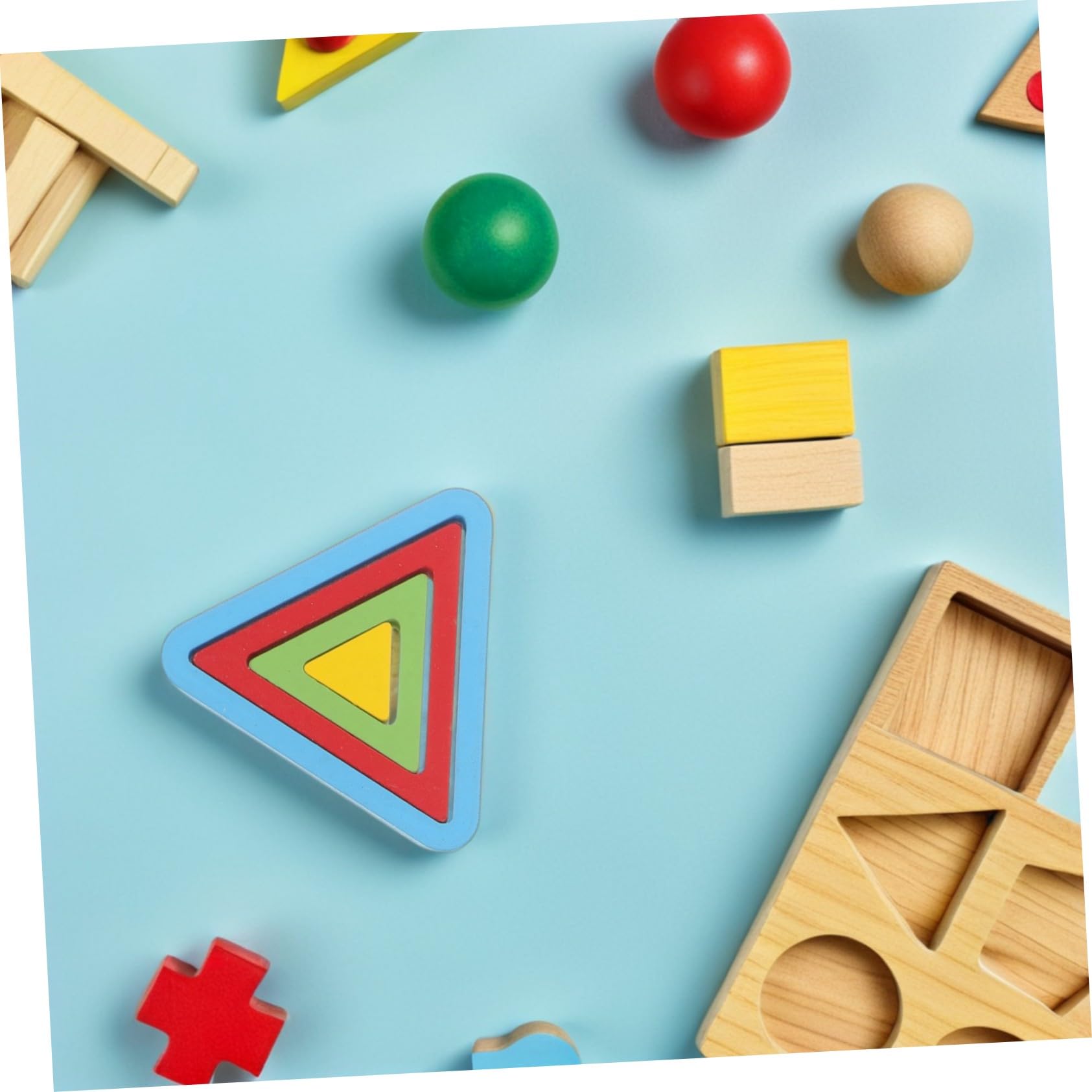 Rompecabezas de Formas Geométricas Montessori de Madera para Niños, Herramienta de Aprendizaje Versátil Juego Interactivo para Diversas Situaciones Educativas