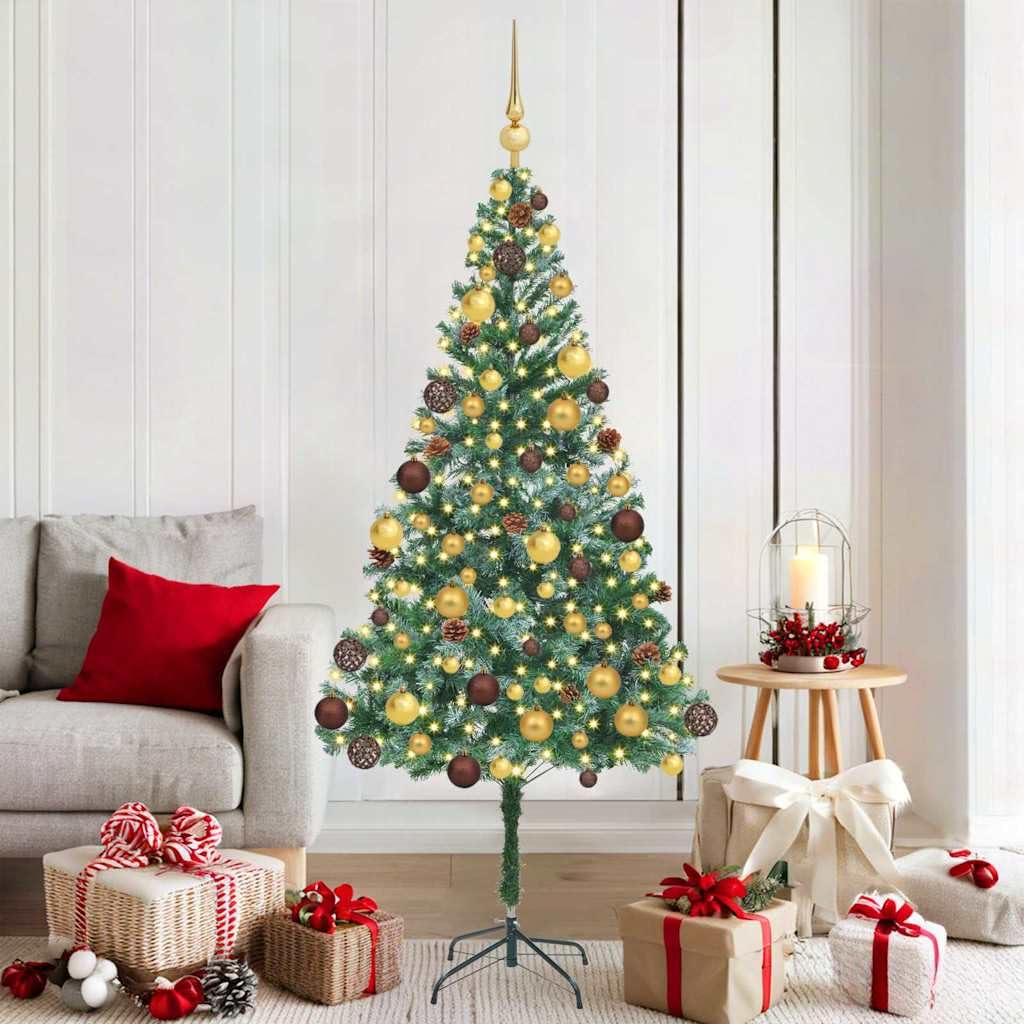 Árbol de Navidad de 180 cm verde para ambientar el salón familiar en estas fiestas
