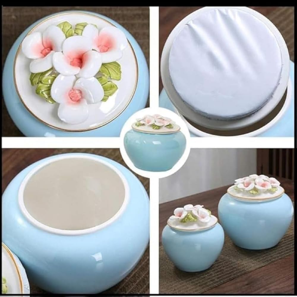 Zxyler ペット壷兼分骨壷 4 寸のミニ骨壷で直径 14cm&times; 高さ 14cm 密閉構造で遺灰・遺骨を収納 直葬・家族葬・分骨・