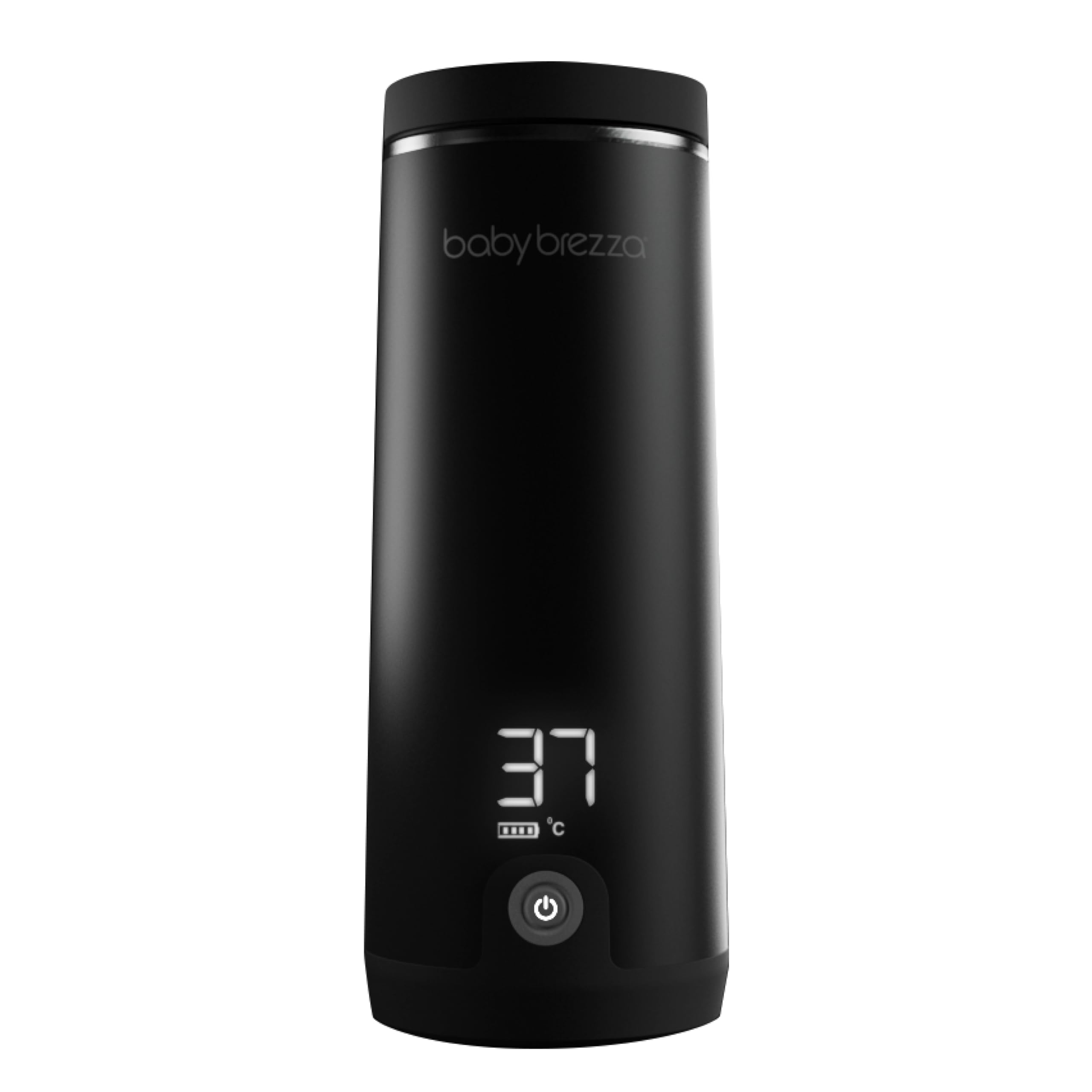 Baby Brezza SuperFast Superschneller tragbarer Muttermilch- und Wasserwärmer für die Reise Schwarz – 67% schneller – Kabellos & wiederaufladbar über USB-C – Edelstahl – 4 Temperaturstufen – 270 ml