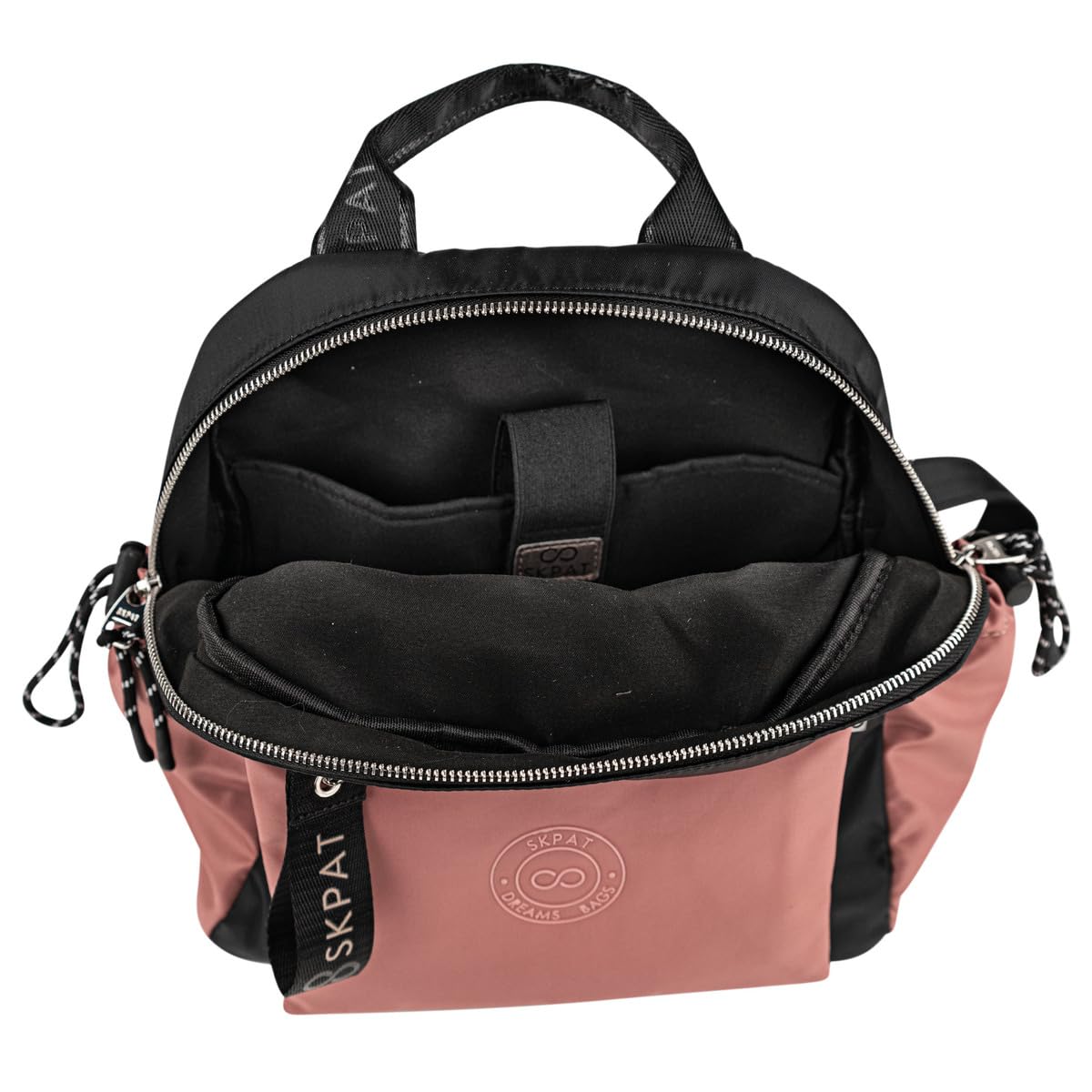 SKPAT - Bolso Mochila Mujer Elegante Tipo Casual Moderna Para Vestir Mochilas Mujer Estilo Urbano Mochila Negra Mujer Pequeña Ideal Para Uso Diario
