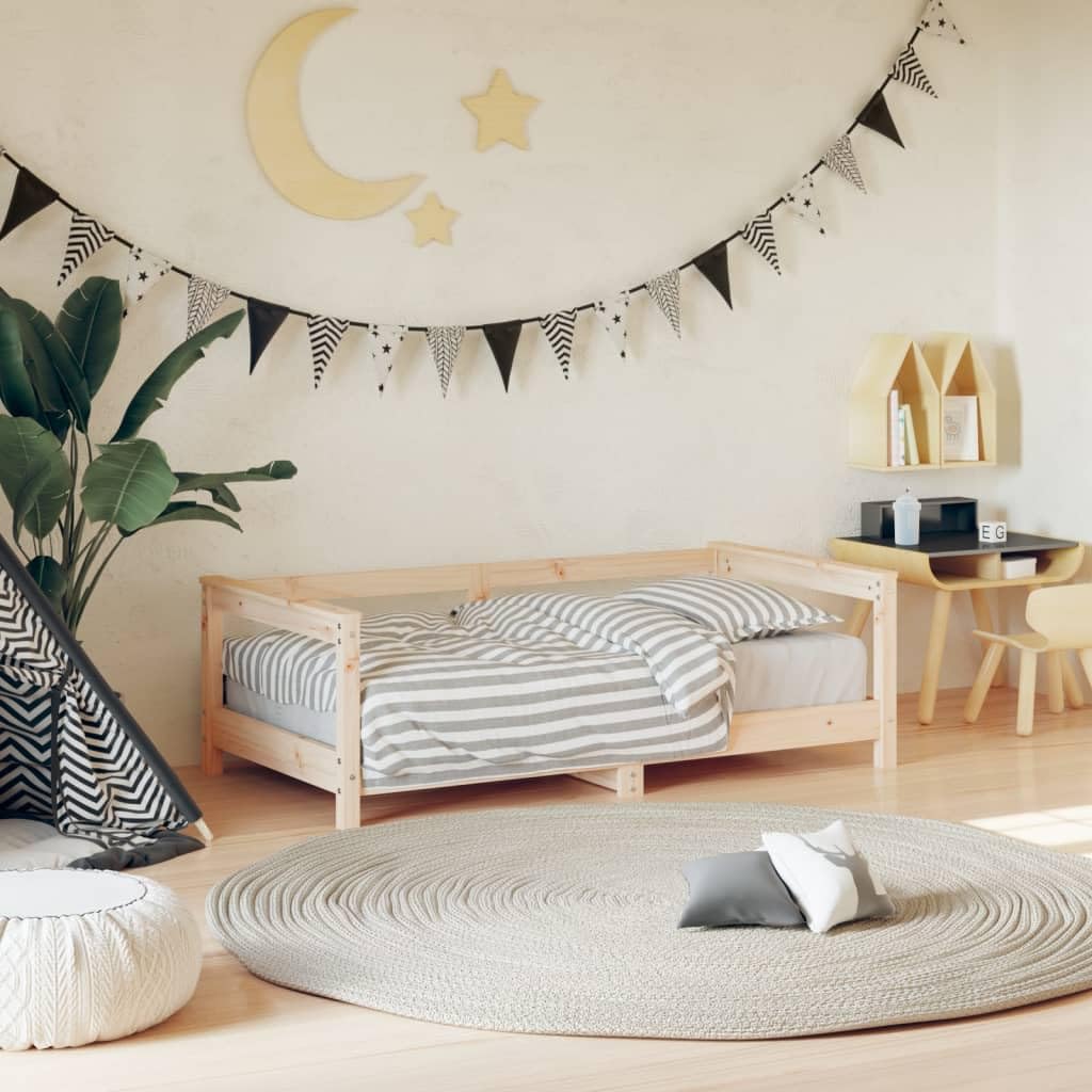 vidaXL Estructura de Cama para niños Madera Maciza de Pino 70x140 cm