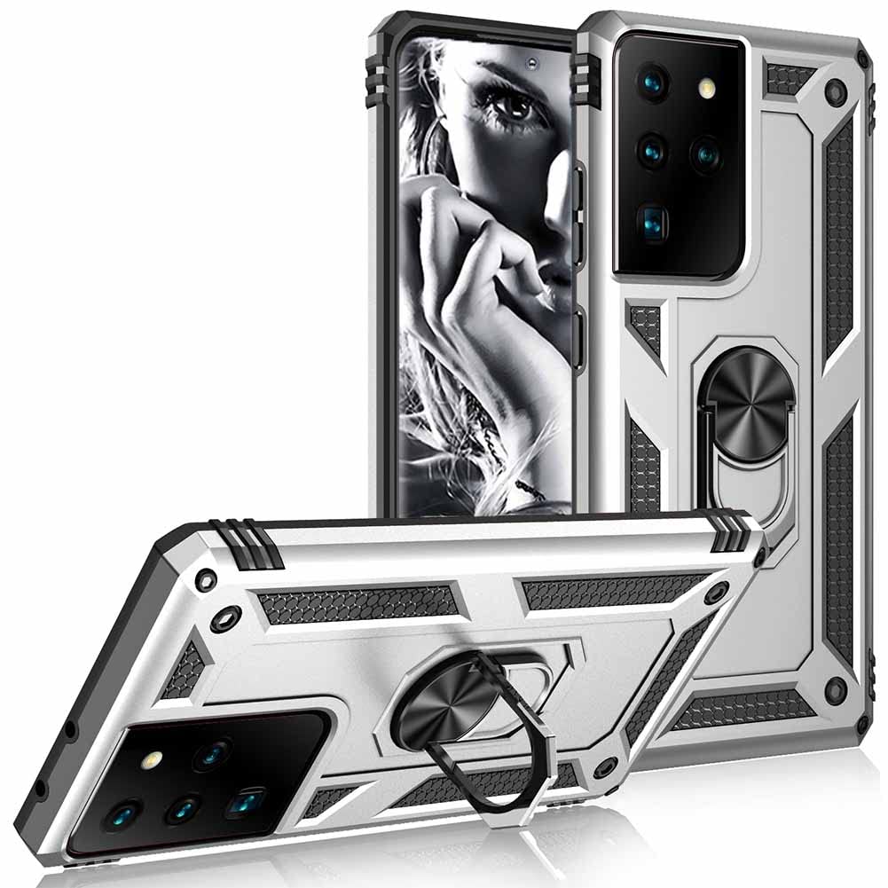 Samsung Galaxy Note20 Ultra case [Military-Grade][Dust-Proof] [Shockproof]  Phone Cover Case with Kickstand Support Car Magnetic Holder for Galaxy