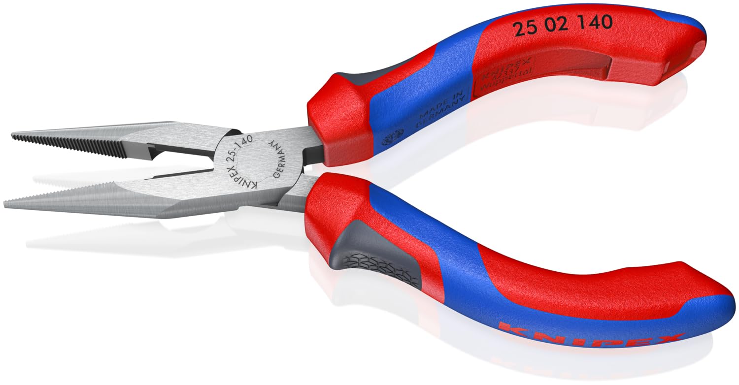 Knipex 25 02 140 pinza a becchi lunghi con cutter-comfort grip