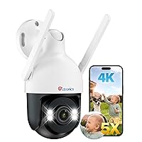 Ctronics 4K 5X Zoom Ottico Telecamera Wi-Fi Esterno, Metallo IP Videocamera 2.4/5GHz