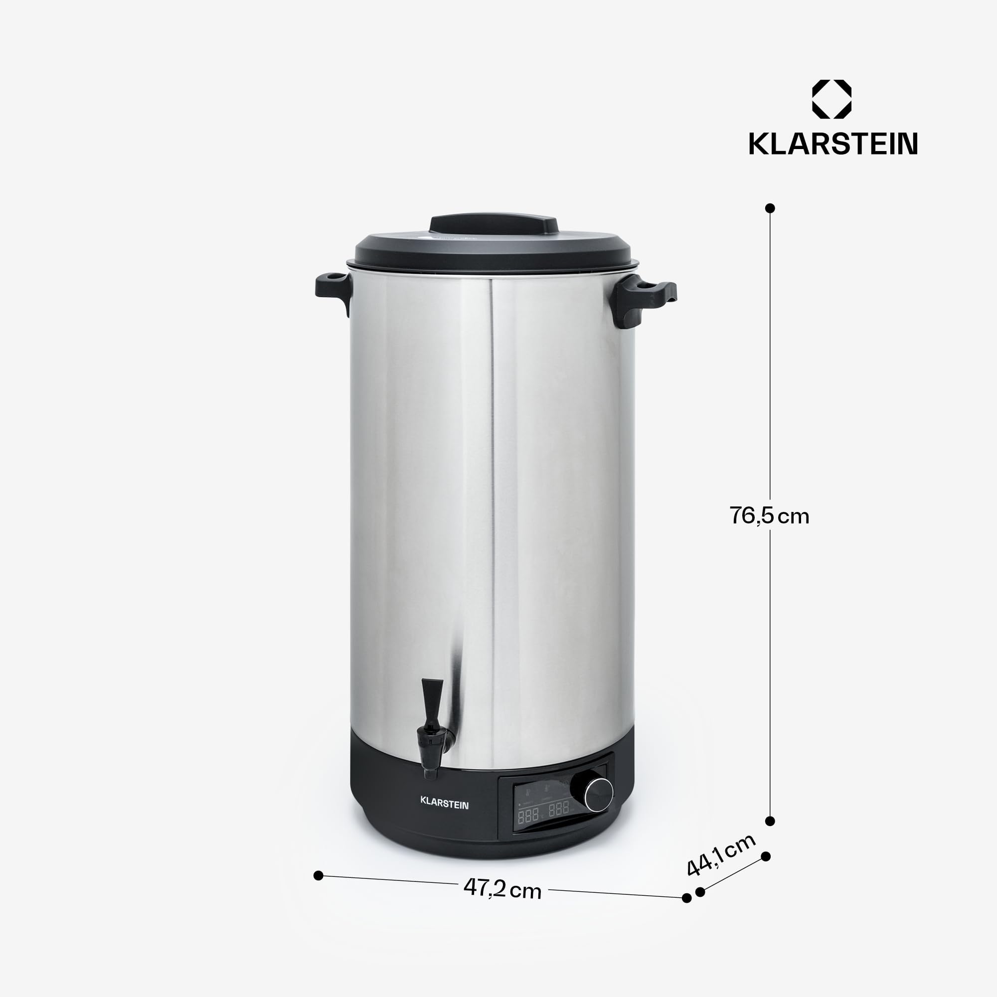 Klarstein Distributeur Eau Chaude à Ebullition Rapide, Distributeur Boisson Chaude de Cuisine, Eau Chaude Instantanée de 60L, Distributeur a Boisson, Distributeurs à Eau en Acier Inoxydable de 2500W