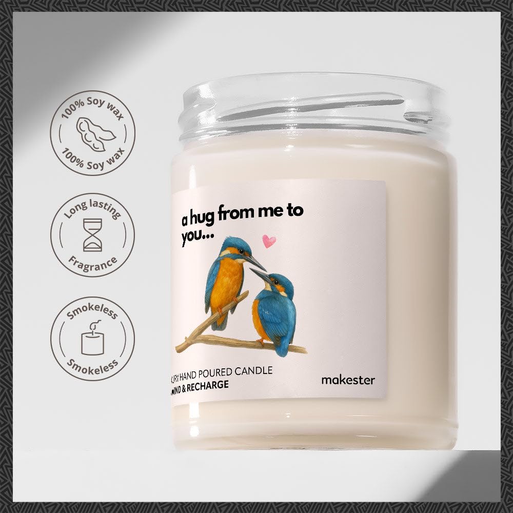Kingfisher Gifts - Luxury Soy Wax - Vanilla, Jasmine, Sugared Almond - Makester, White - Image 2