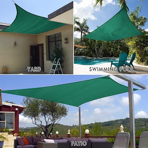 Image of CHANDRAVATI Green Shade Net 75% UV Sun Protected for Terrace, Garden, Green House, Balcony & Gardening Multipurpose Agro net (3m x 25m)
