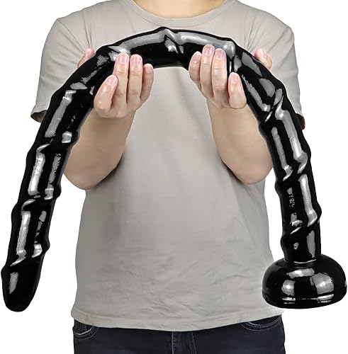 33.46in Super Long Dildo Huge Long Thick Dildo Realistic Monster Dildo Lifelike Flexible Penis for G-Spot Stimulation with Suction Cup Butt Plug for