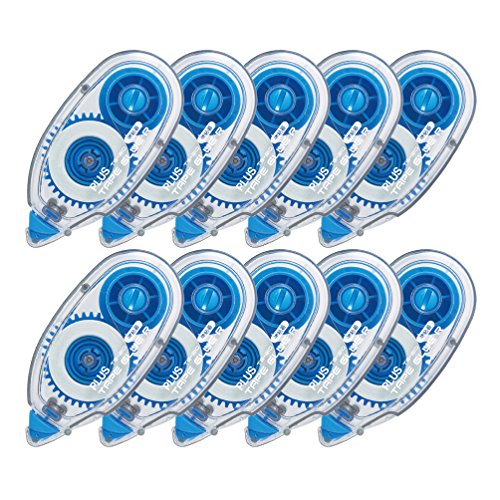 Plus Tape Glue R 37-397 Tape Glue R 0.3 inch (8.4 mm) x 32.8 ft (10 m), 10 Pieces