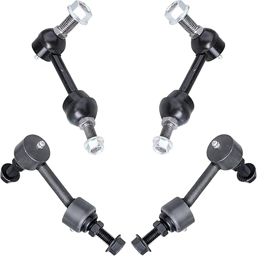 Miniatura 10 de Detroit Axle - 4 barras estabilizadoras para Jeep Grand Cherokee Commander 2005-2010 2006 2007 2008 2009 de repuesto delantero y trasero