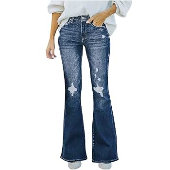 Bell Bottom Jeans for Women High Waisted Flare Jeans with