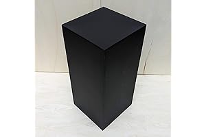 30" x 12" x 12" Matte Black Display Pedestal Stand Riser Column Pillar