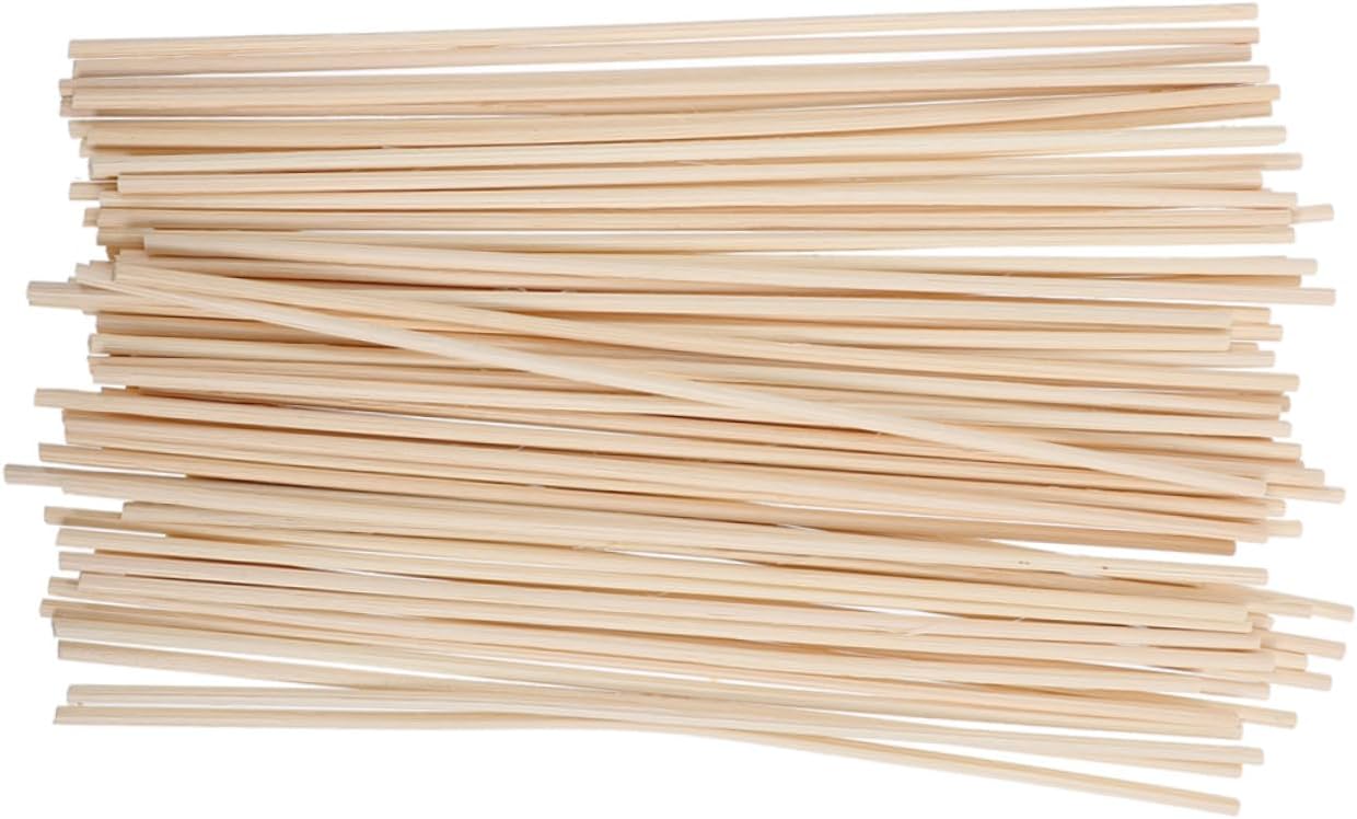 DECHOUS 100pcs DIY Aroma Diffuser Sticks Natural Rattan Diffuser Sticks for Home Essential Oils Reeds Easy to Add Room Fragrance