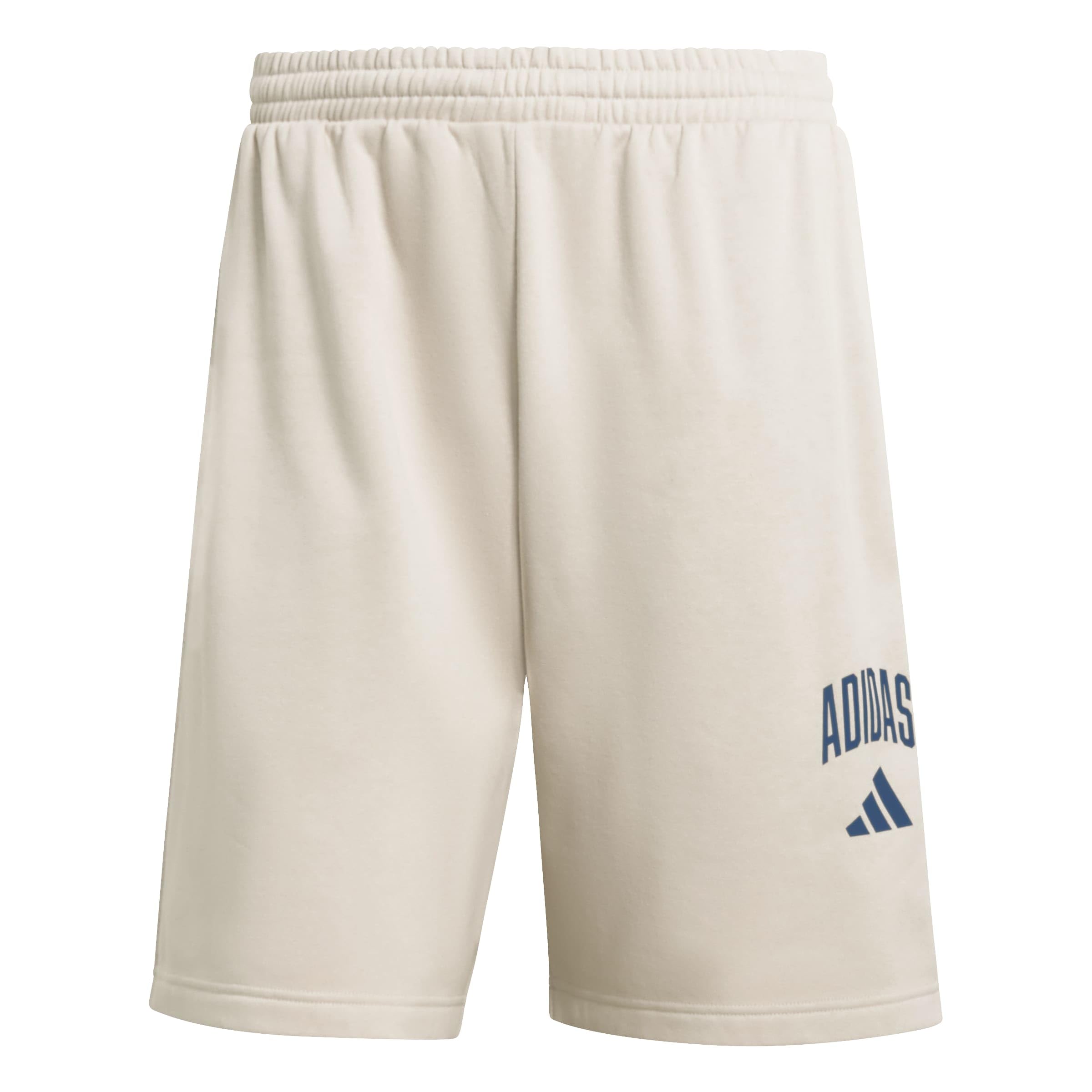 adidas Men's Collegiate Fleece Shorts, Wonder Alumina/Dark Blue, M
