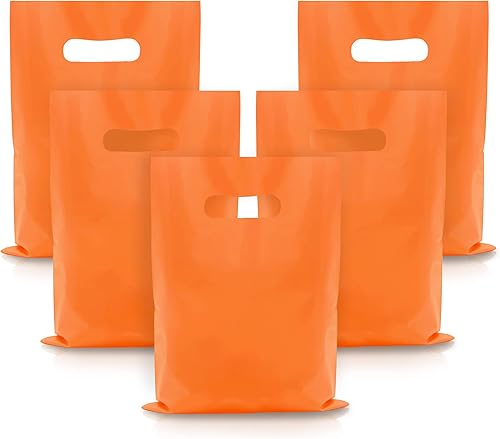 Miniatura 7 de TOSPARTY 40 bolsas de regalo de plástico azul, bolsas de dulces, bolsas de plástico troqueladas, resistentes para fiestas, bolsas de plástico