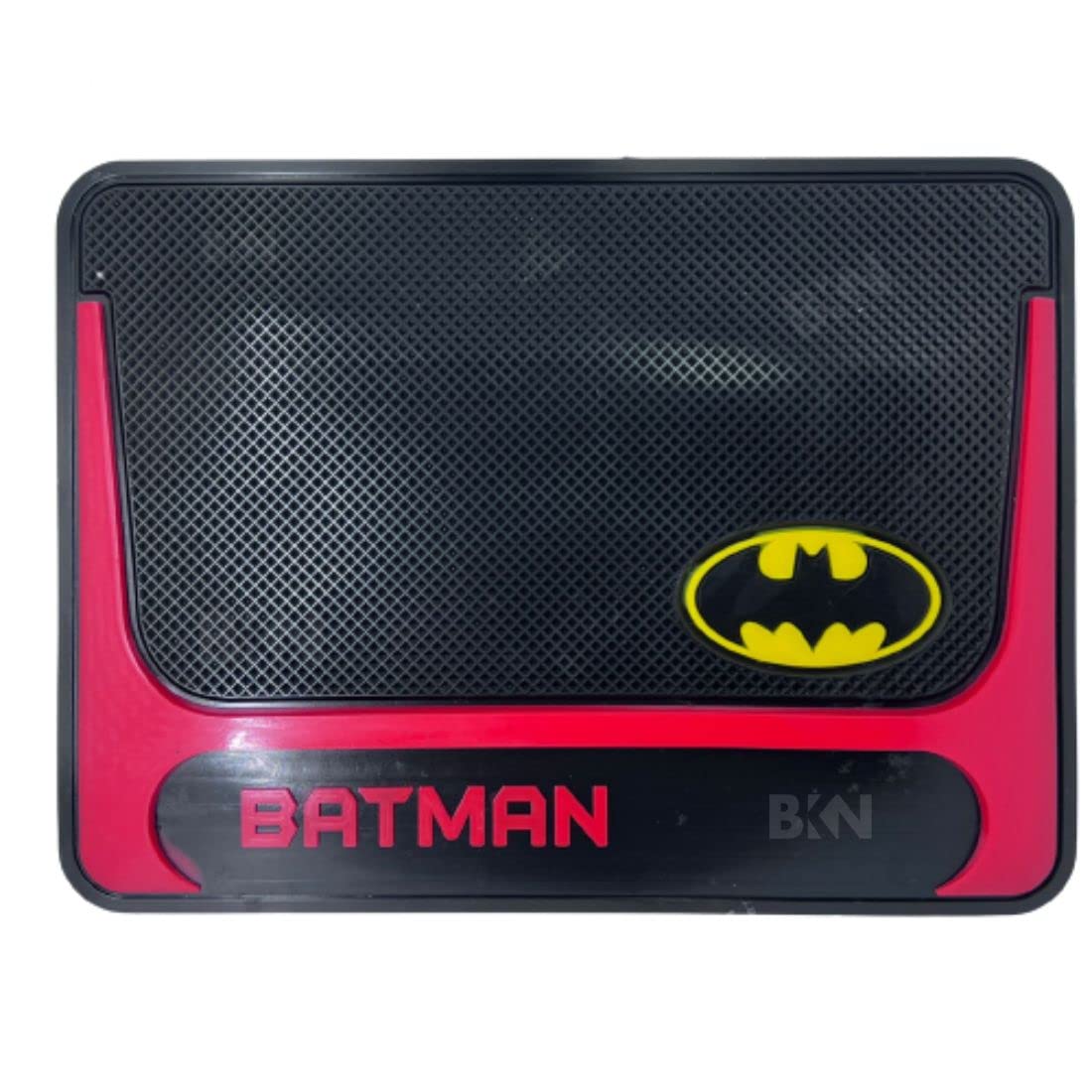 BKN Car Dashboard Non-Slip Mats, Stylish Design Non-Slip Pad for All Cars Dashboard & Cell Phone, Sunglasses, Keys and More Holds (Bat Man)