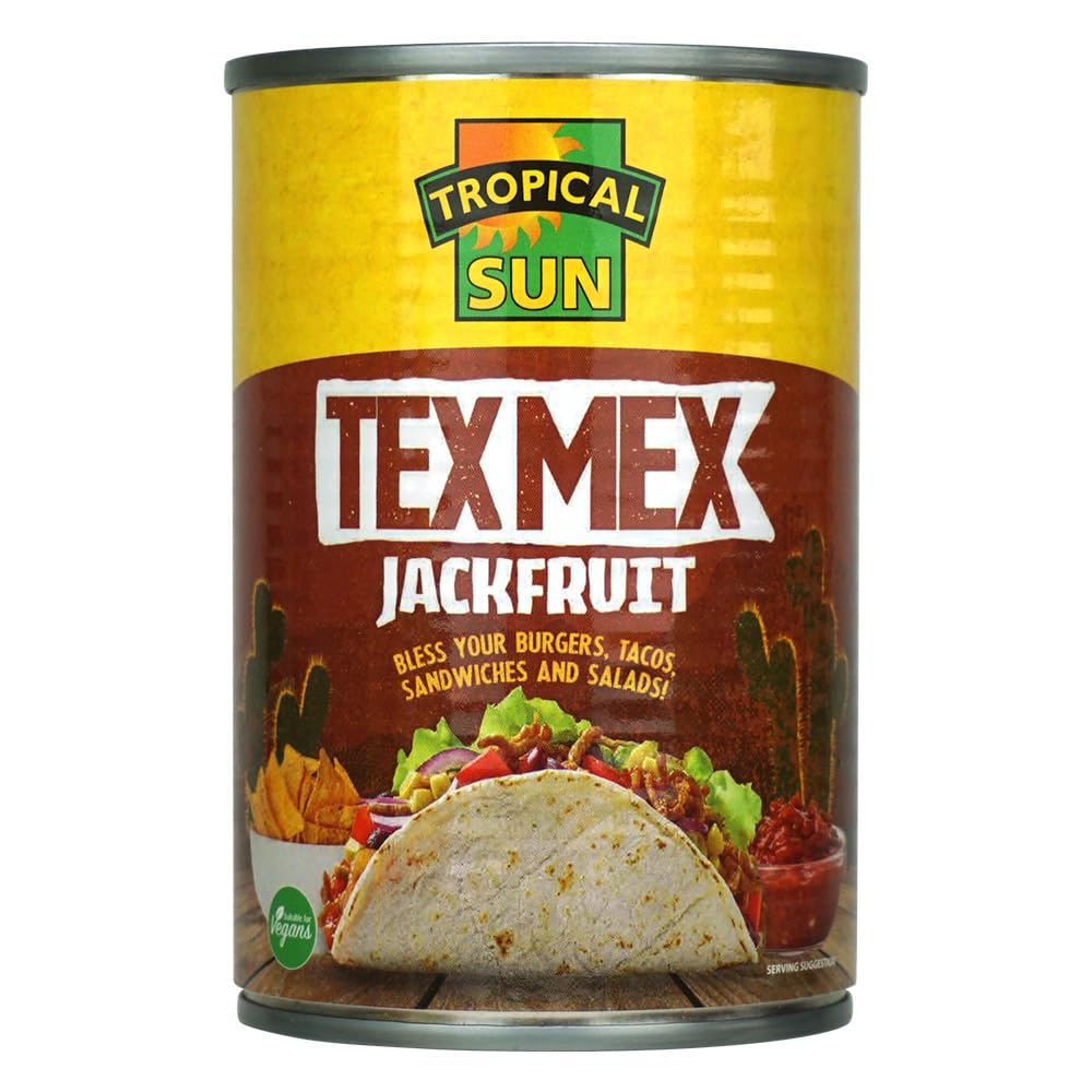 Ready-to-Eat Tex Mex Jackfruit, 400g (Pack of 1) | Vegan and Vegetarian Friendly | Perfect for Tacos, Burritos, Sandwiches + more!