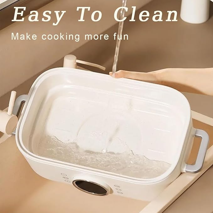 Olla Eléctrica Vaporera 10L 1350W con 2 Bandejas Acero Inoxidable miniatura 6