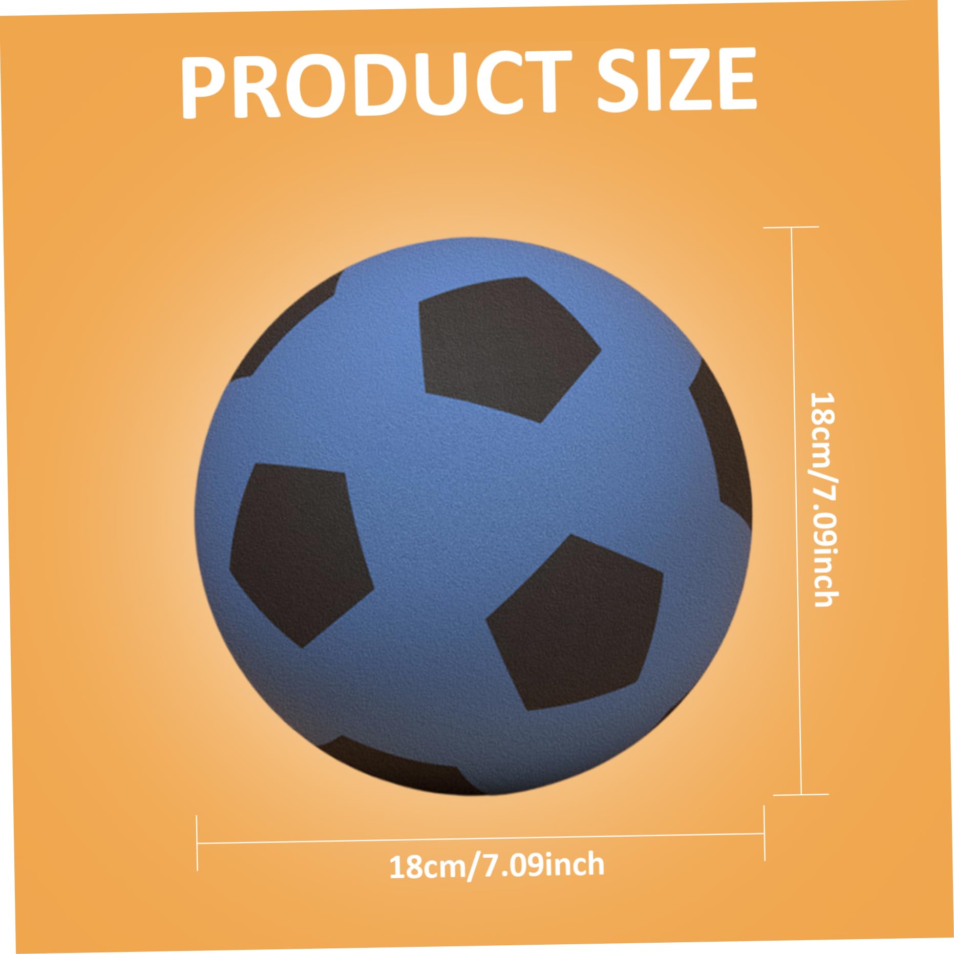 Ballon de football silencieux pour enfants, taille 5, en mousse PU, absorption des chocs, petit ballon de football, léger et doux, réduction du bruit, pour l'entraînement, jouets pour enfants, bl