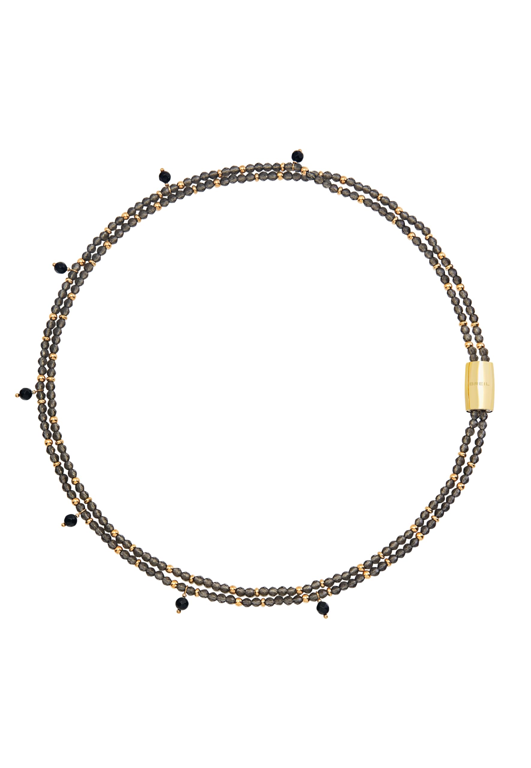 Breil, Collezione Magnetica System, Collana Donna a Due Catene con Pietre Naturali, Chiusura con Magnete, Compatibile con Tutti gli Elementi Magnetica System, Idea Regalo Donna