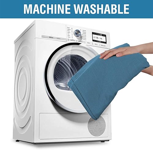 Miniatura 7 de H.VERSAILTEX Manteles de Lino Texturizado de 60 x 120 Pulgadas Mantel Sólido Premium A Prueba de Derrames Impermeable Cubierta de Mesa para Comedor