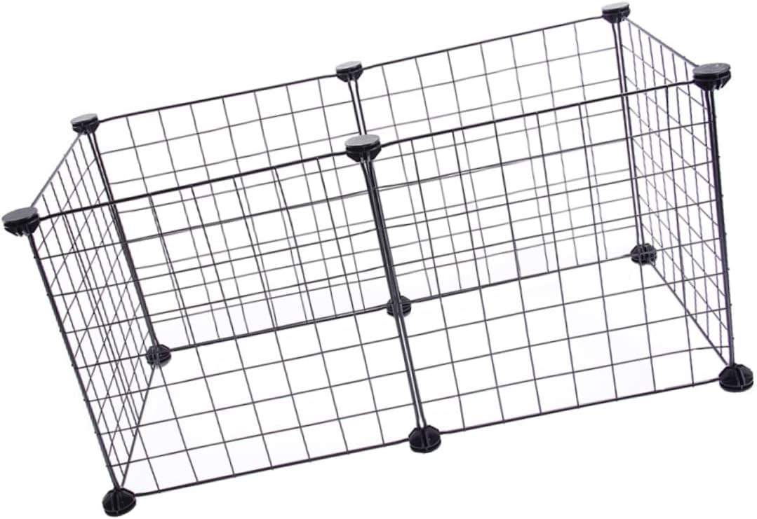 BESPORTBLE 1set Pet Safety Fence Mesh Dog Enclosure Joints Use Black Net for Dogs Cats and Pets Easy to Assemble