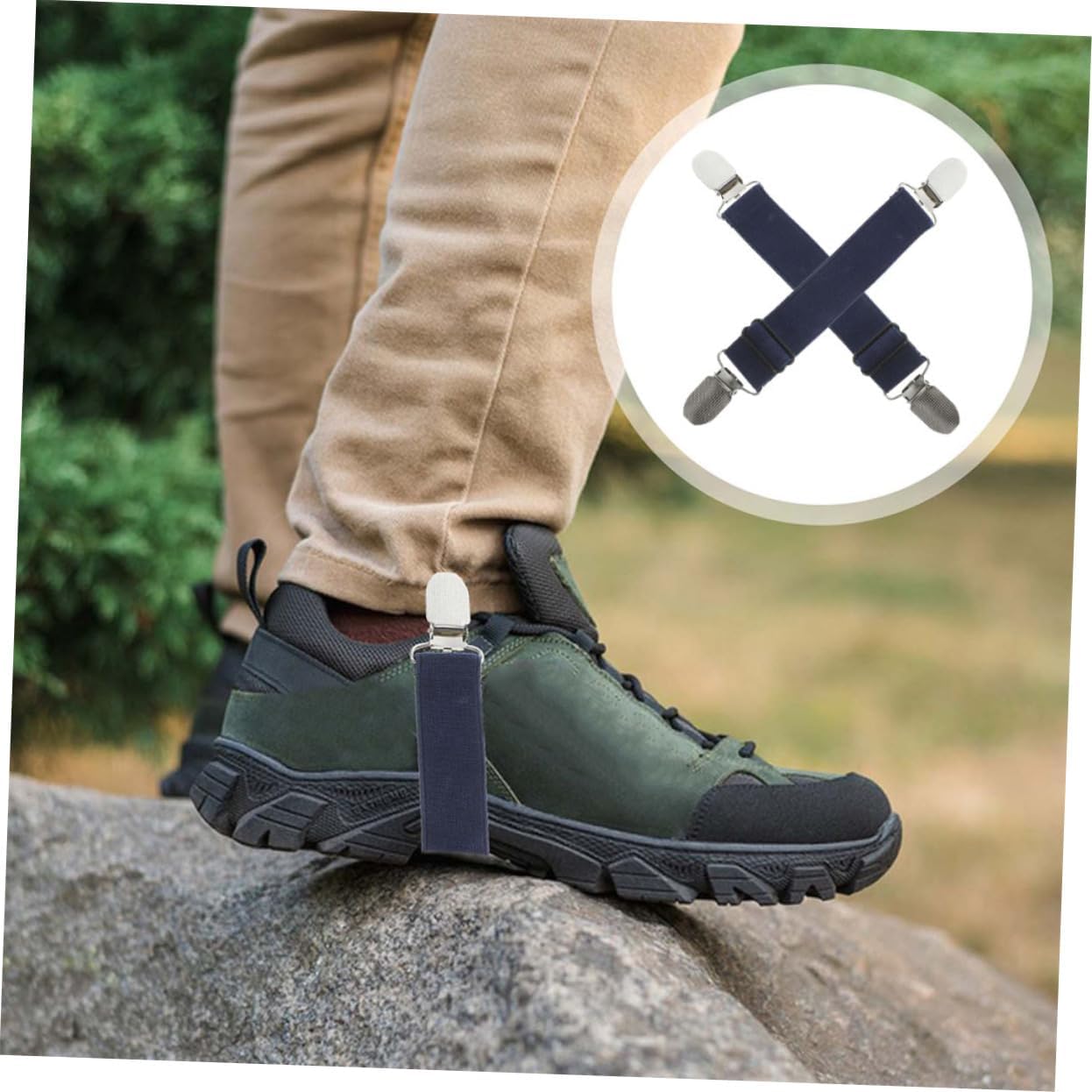 Milisten 2pcs Trouser Leg Clip Boot Clamps Trouser Fixing Tool Adjustable Boots Boot Straps Trouser Fixing Clips