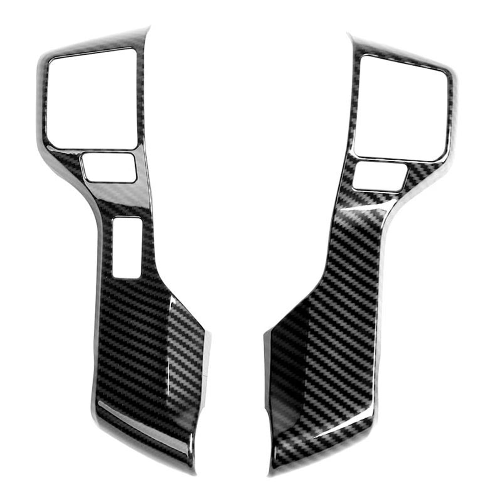 Ousduo Carbon Fiber Grain A Abs Car Interior Steering Wheel Button Switch Decoration Cover Frame Trim Stickers For 4Runner 2010+ Interior Decal Trim
