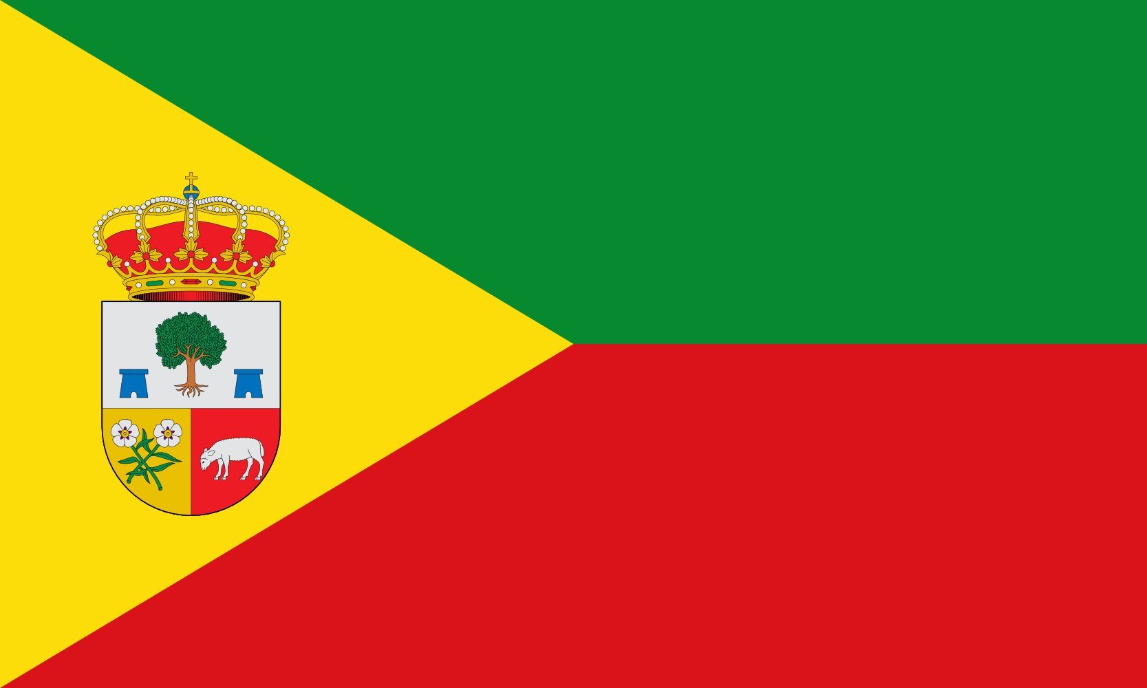 Drapeau de Mohedas de la Jara pour pavoiser vos façades à Tolède