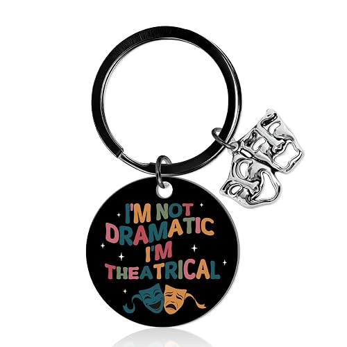 Musical Theater Gifts Keychain - Theater Gifts for Women Men