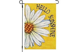 Summer Small Garden Flag Hello Sunshine 12x18 Inch