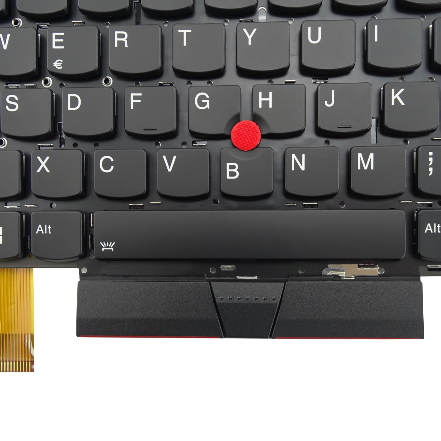 Tastiera di ricambio compatibile con Lenovo ThinkPad X13 Gen1 Yoga X390 X395 Yoga con retroilluminazione (italiana)