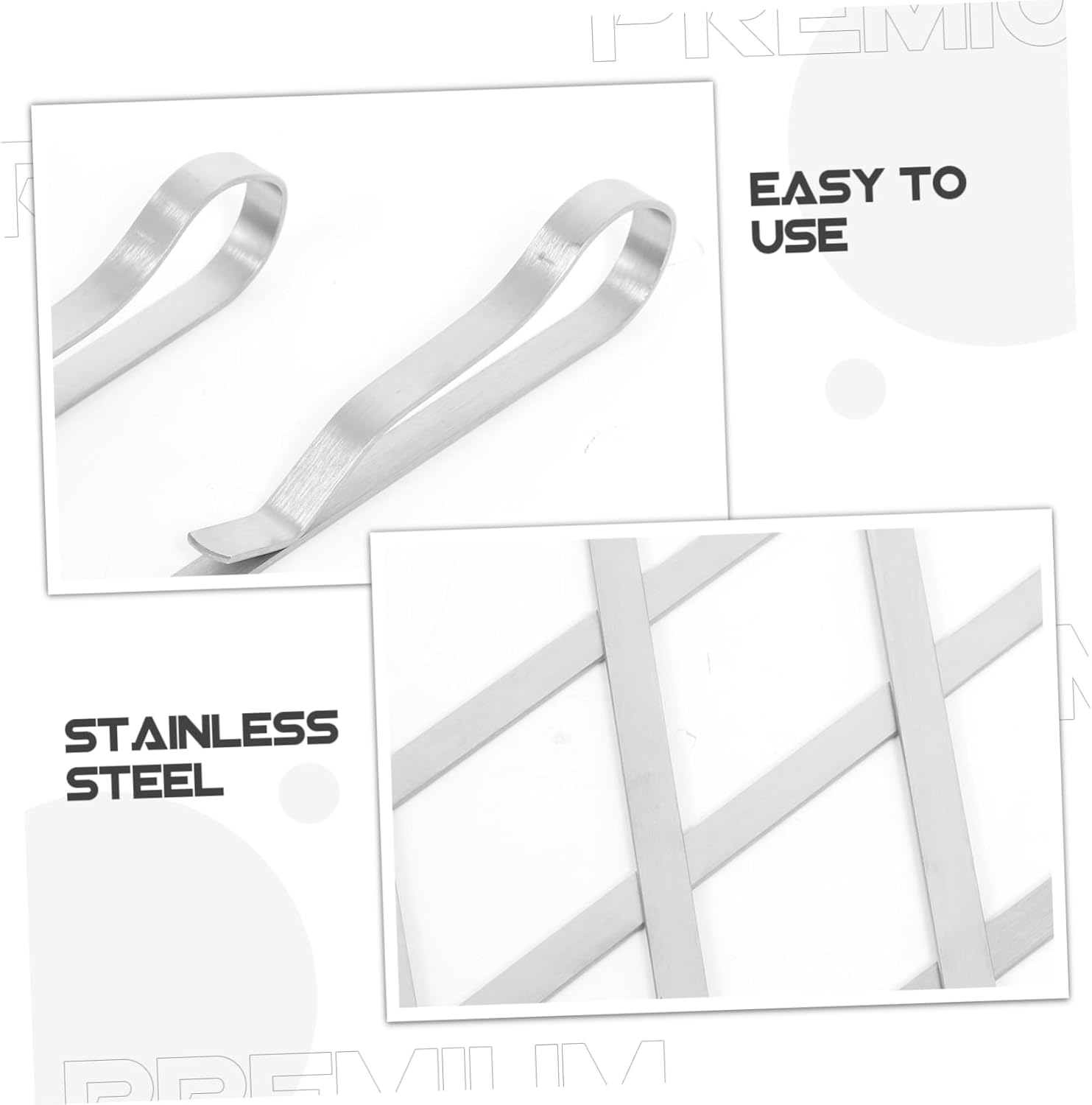 POPETPOP 1set Stainless Steel Barbecue Skewers for Outdoor Grilling Reusable Bbq Kebab Sticks Carry Bag for Meat Vegetables and Kebab Cooking