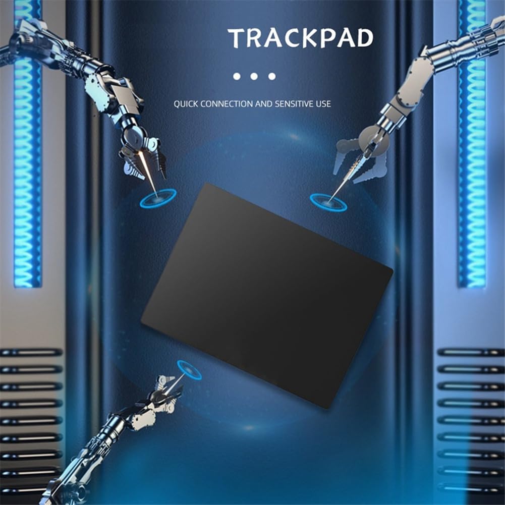 Przewodowa USB gładzik wielodotykowy, cienka mysz Touchpad do komputera stacjonarnego/notebooka/laptopa, czarna