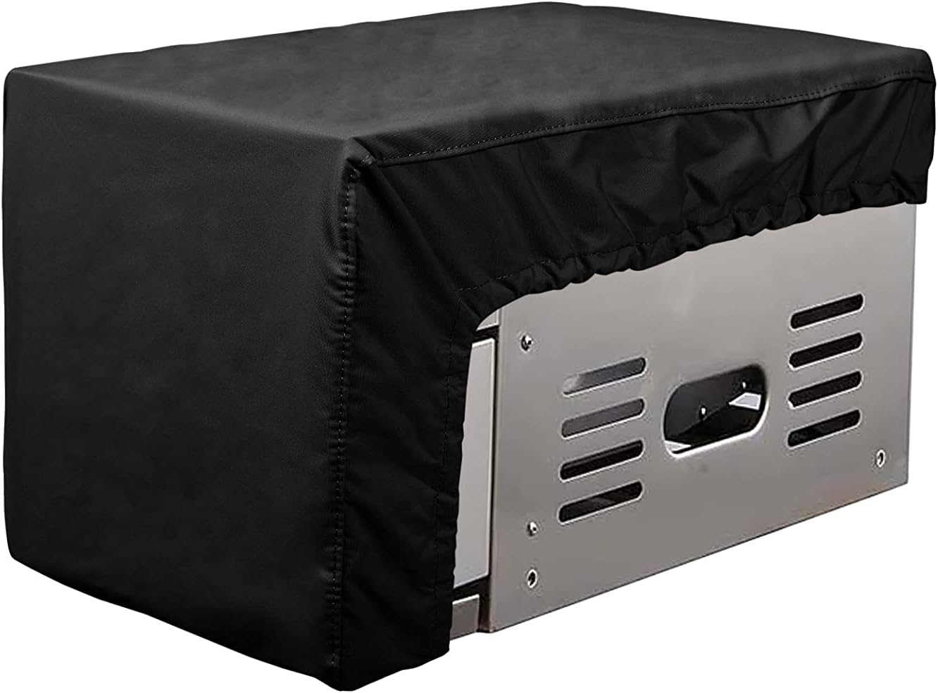 Covermates Side Burner Cover - Water Resistant Polyester, Drawcord Hem, Double Stitched Seams, Grill and Heater Covers, 13.5W x 23D x 12H, Charcoal