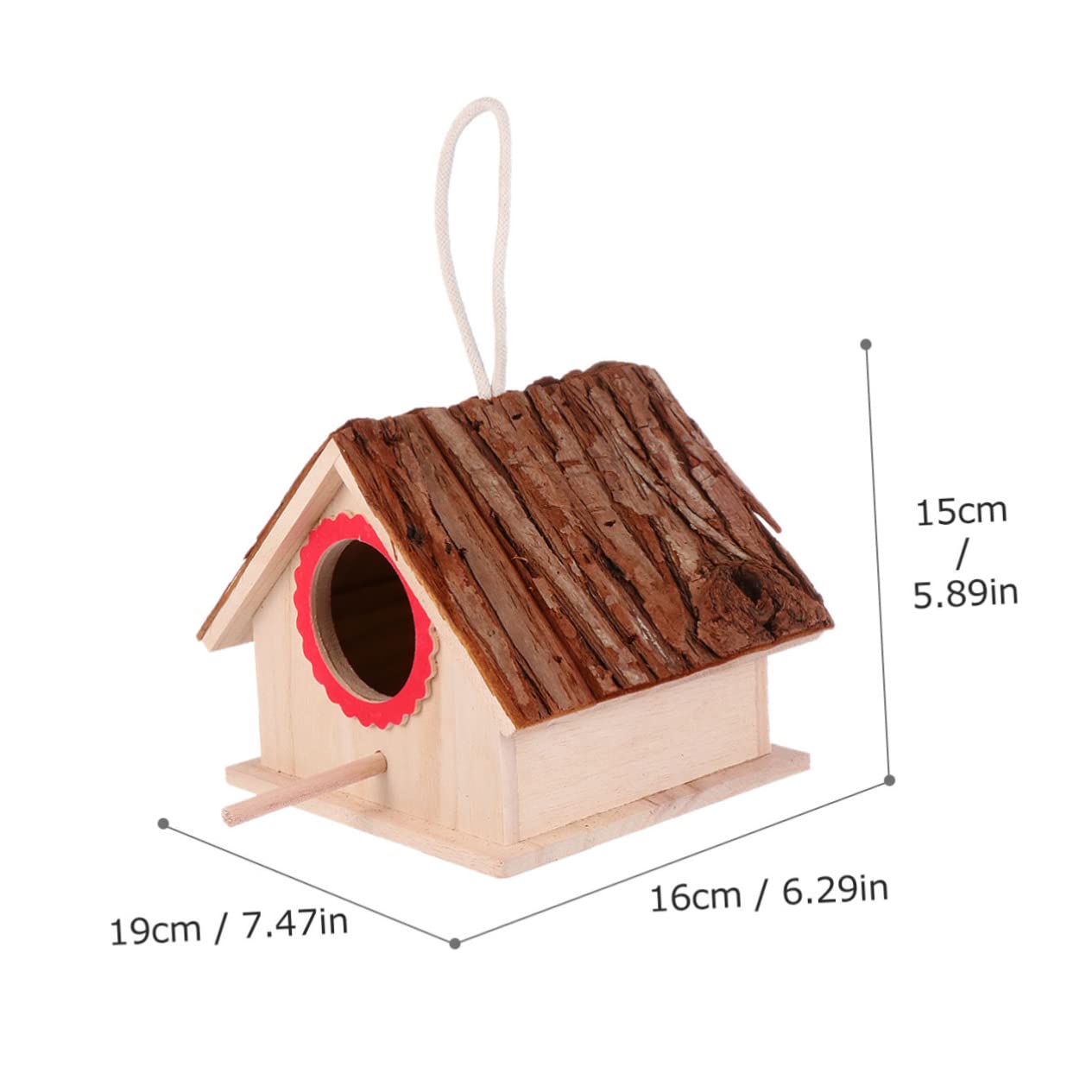 Amazon.co.jp: 木製鳥の巣鳥飼育箱 クラフトバードハウス コテージ