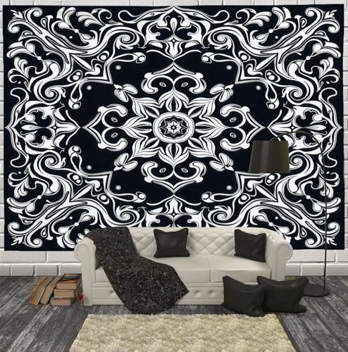 Tapiz de pared paisley clásico de 230x150cm, la colcha perfecta para decorar en Halloween