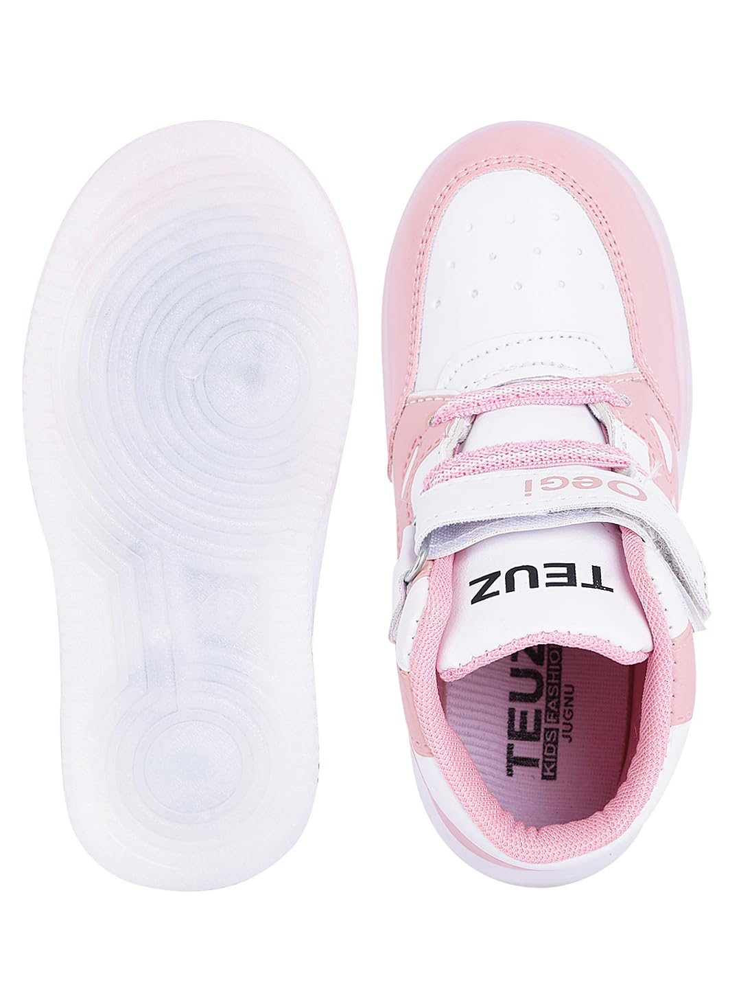 PASSION PETALS Oggy2 LED Light Shoes for Kids Girls and Boys of Age 18Months - 4 Years - Pink 7 61oLUYD9f2L. SL1440