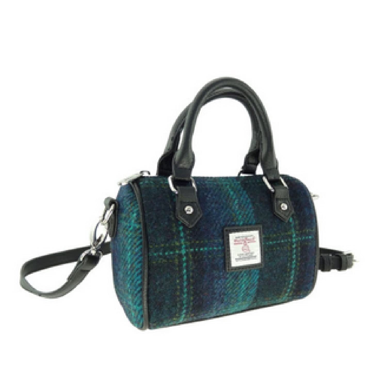 Glen Appin Harris Tweed 'Kilbride' Mini Bowling Tote Bag