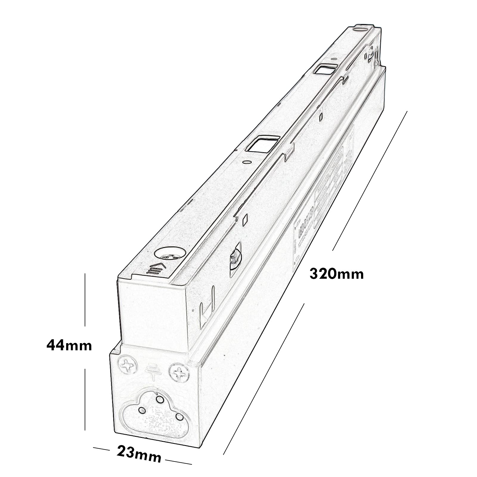Planetitaly Alimentatore trasformatore 200W 4A da 230V a 48V alimentazione binario track magnetico elettrificato LED driver